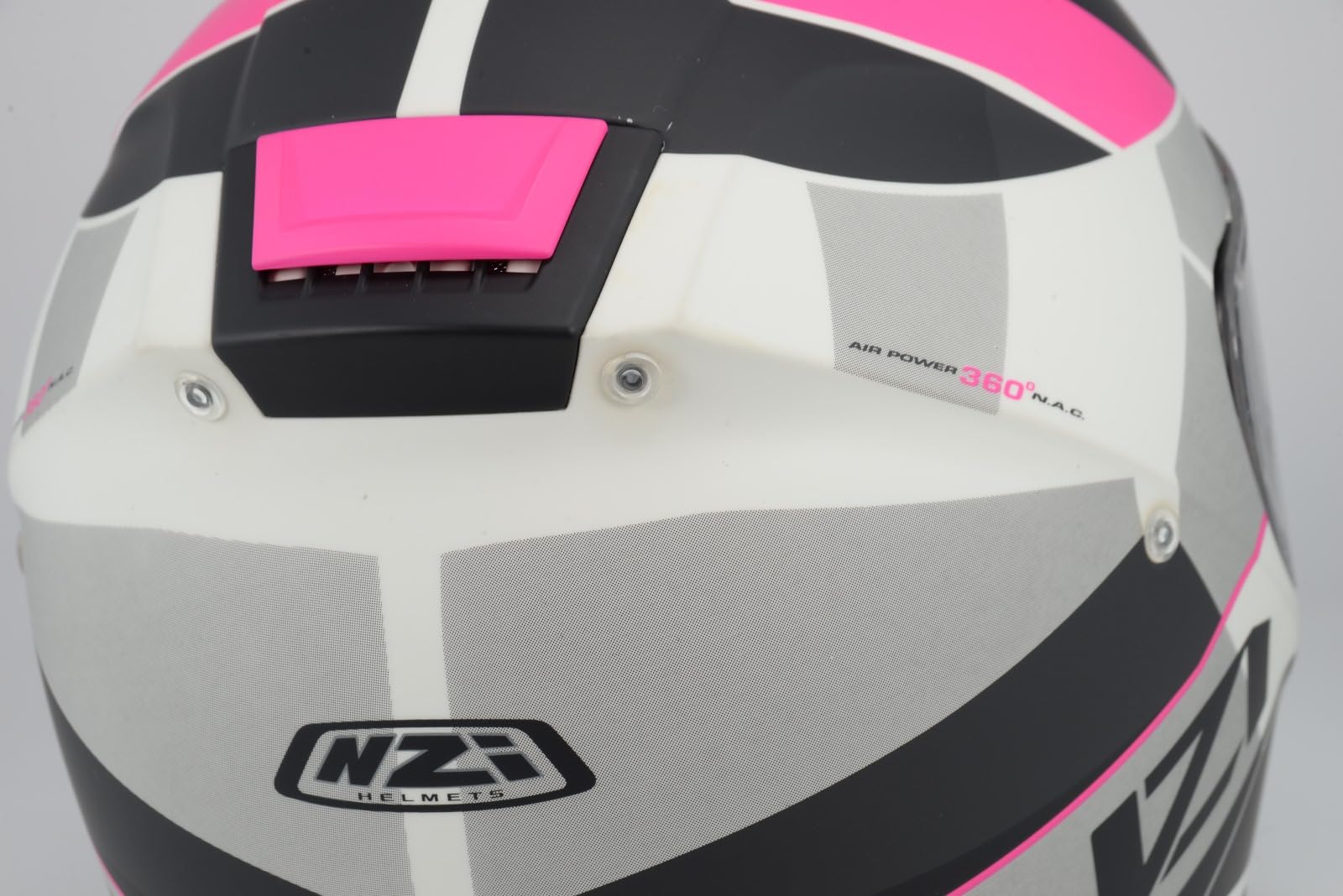 MC Casco NZI Integral para Moto Eurus 4 Vanguard Rosa Blanco Mate HOMOLOGACION 22.06 Talla S