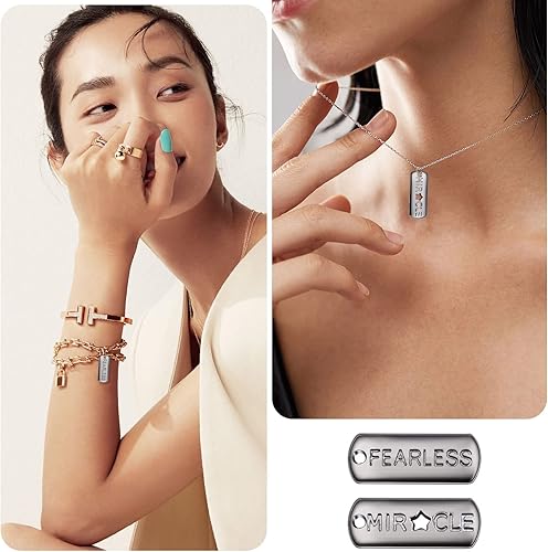 Miniatura 6 de Aylifu Dijes inspiradores con palabras, 30 piezas de colgantes de letras grabadas con mensaje grabado, cuentas de suministros de manualidades,