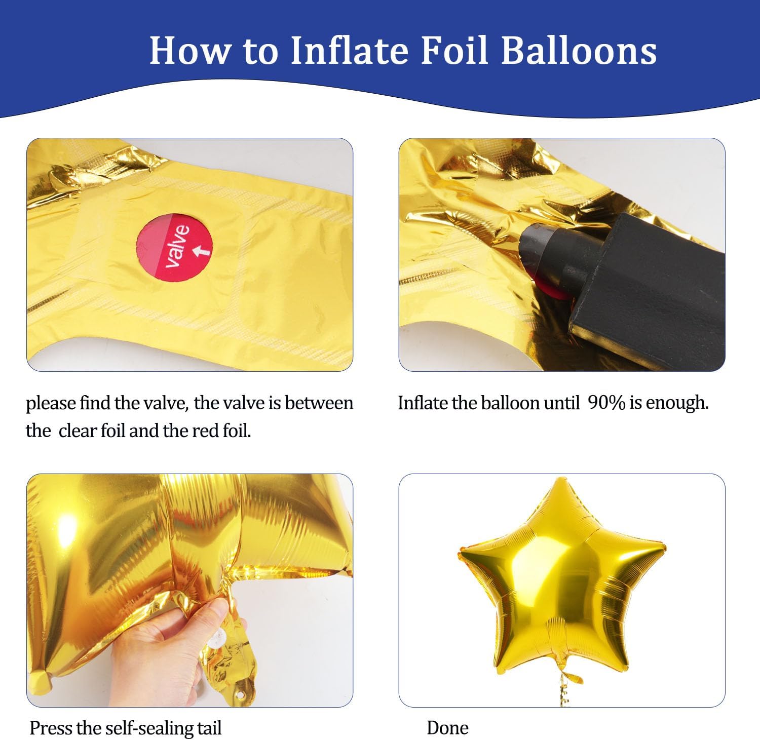 13th Birthday Decorations Boys, Navy Blue Gold Balloons and Happy Birthday Banner, 40 Inch Number 13 Foil Birthday Balloons with Birthday Bunting, for Boys Girls Birthday Decoration image 5