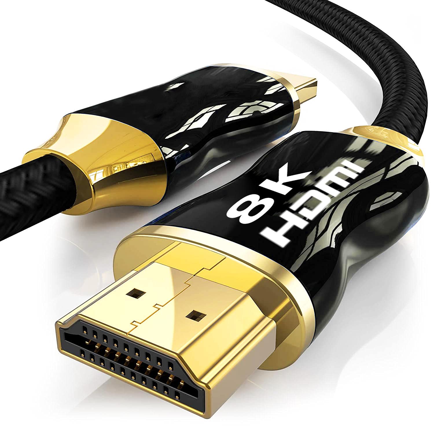1M Hdmi Cable V1.4a Gold Hdmi Cable 1M, 8K Hdmi Cable 8K 2.1 Cable, 8K@60Hz Hdmi, 4K@120Hz, Earc Hdr10 4:4:4| 21:9, Hdcp 2.2/2.3 Dolby, 3D, Vrr, Ethernet, Compatible With L