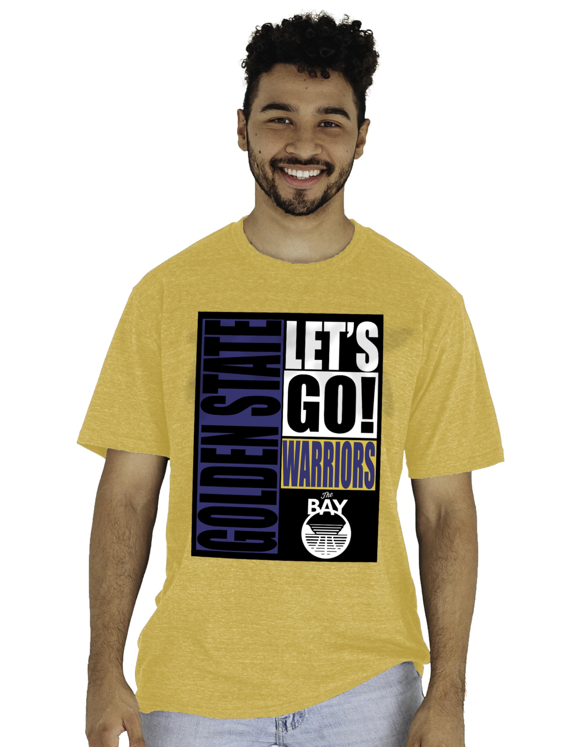 Blue 84 NBA Unisex-Adult NBA Officially Licensed Tri-Blend T-Shirt Vintage Arch Alternate Color