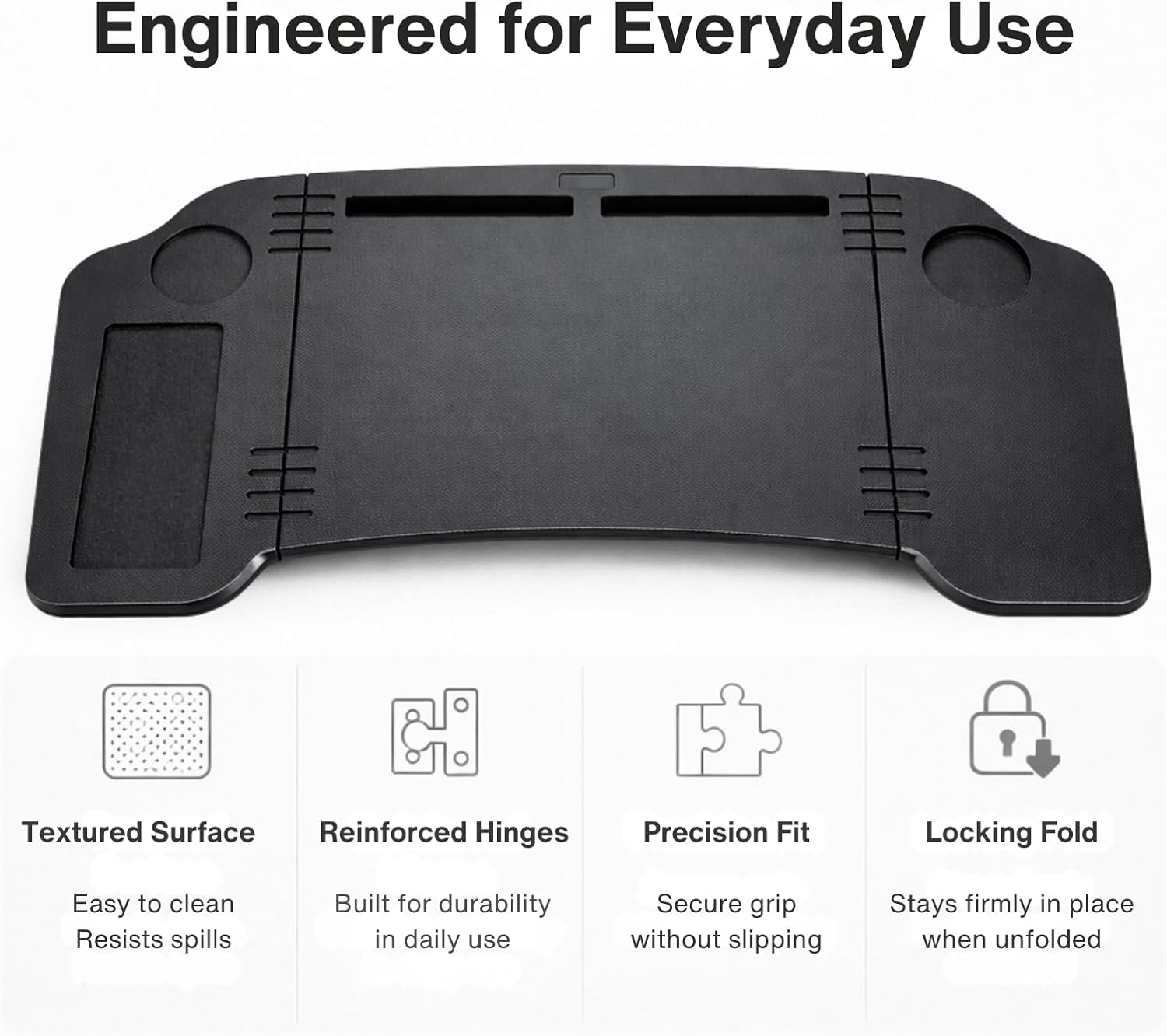 Tesla Car Desk for Model 3 & Model Y – Foldable Passenger Seat Laptop Table for Parked Use, Light Work, Travel & Car Camping