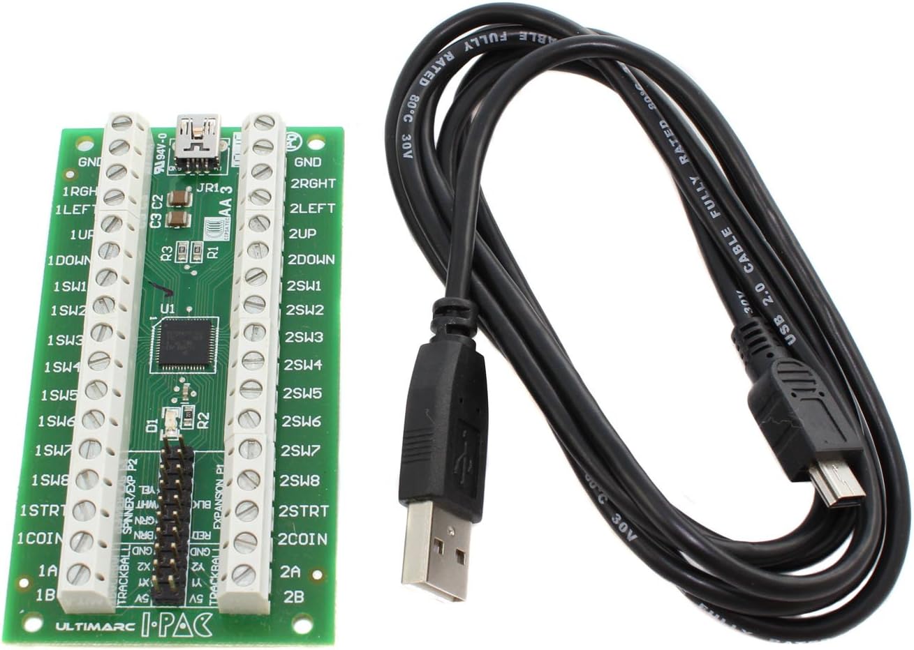 I-PAC 2 Arcade Game Controller Interface with USB Cable