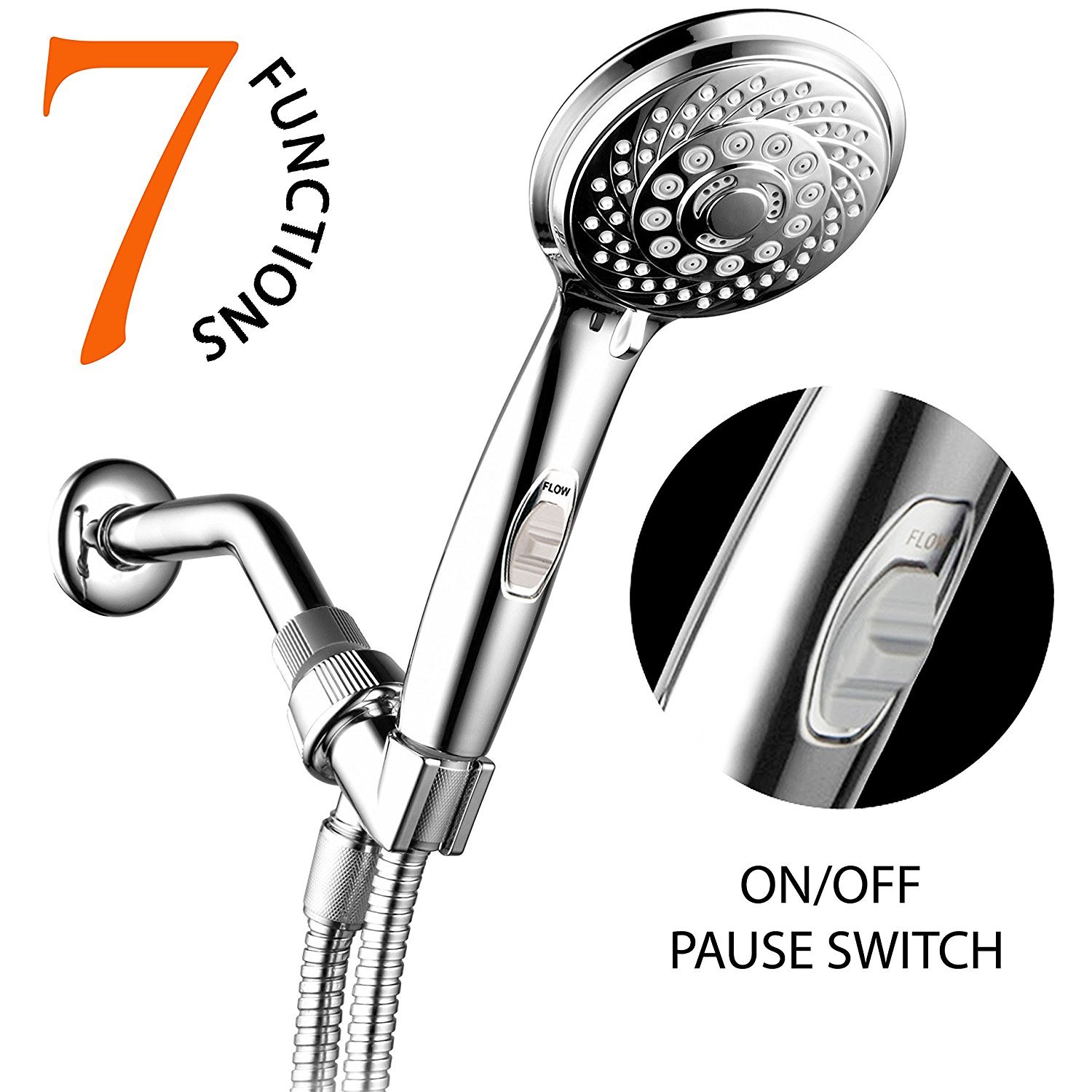 HotelSpa AquaCare series UltraLuxury 7setting Spiral Hand Shower with