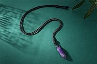 Vista 6 de XIANNVXI Collar de Cristal para Hombres y Mujeres con Cuerda Ajustable, Punto Hexagonal, Piedras de Cristal Curativas, Collares de Joyería