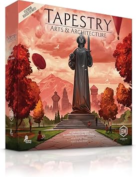 Stonemaier Games Tapestry Arts & Architecture Expansion by Jamey Stegmaier & Mike Young | Add to Tapestry | New Capital City Mats, Advancement Track, Civilizations, and More | 1-5 Players, 120 Mins