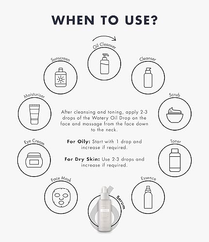 Miniatura 4 de DearKlairs Gota de aceite acuoso fundamental, 1.69 onzas líquidas, suero a base de agua con la rica hidratación de un aceite facial