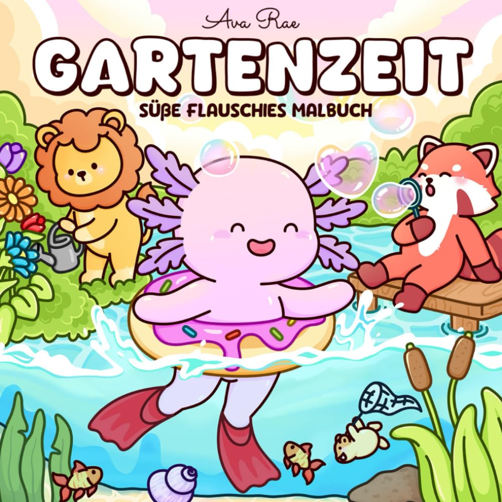 Gartenzeit: Gemütliche Gartenabenteuer mit süßen Flauschis: Niedliche Tierfreunde und lustige Garten-Szenen für Teens und Erwachsene