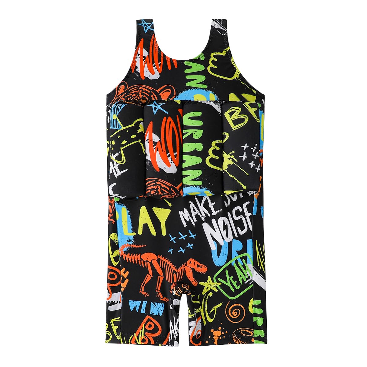 Kids Float Swimsuit Buoyancy Sticks for Baby Boys Girls One Piece Floating Swim Vest Training Aid Swimwear