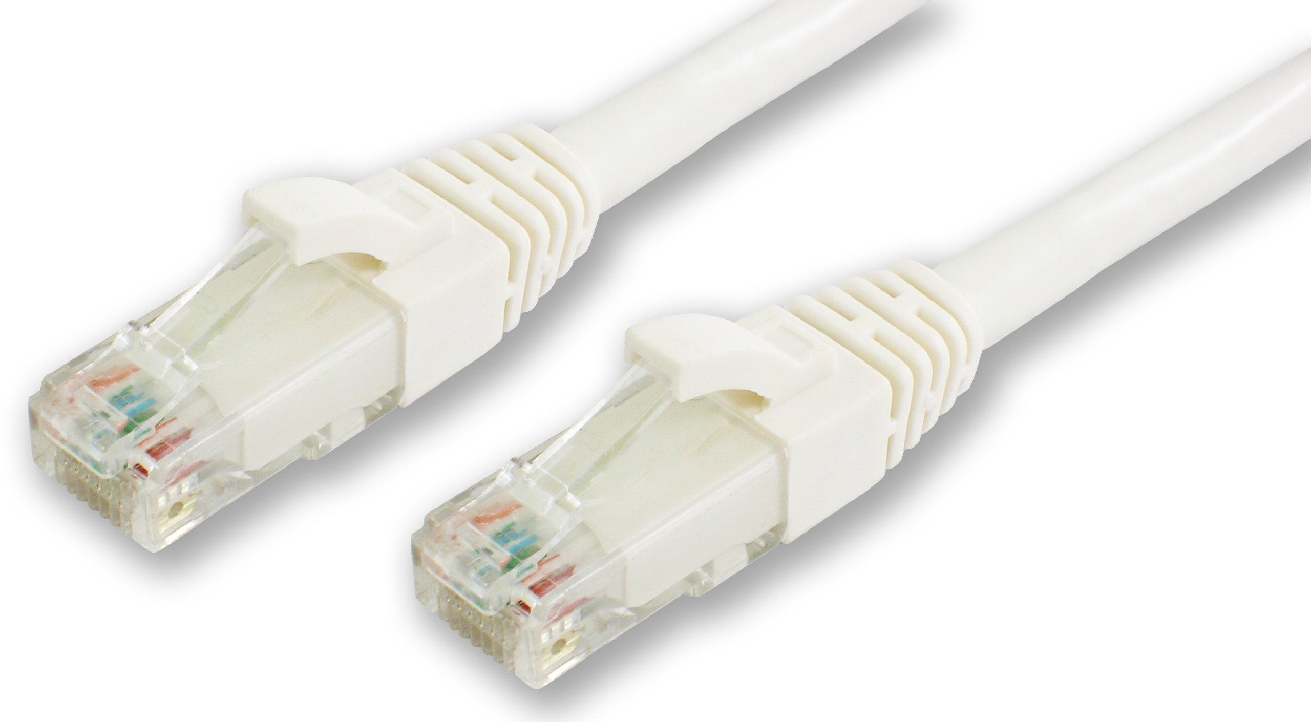 Lynn Electronics CAT6-03-WHB 3-Feet Booted Patch Cable, White, 10-Pack