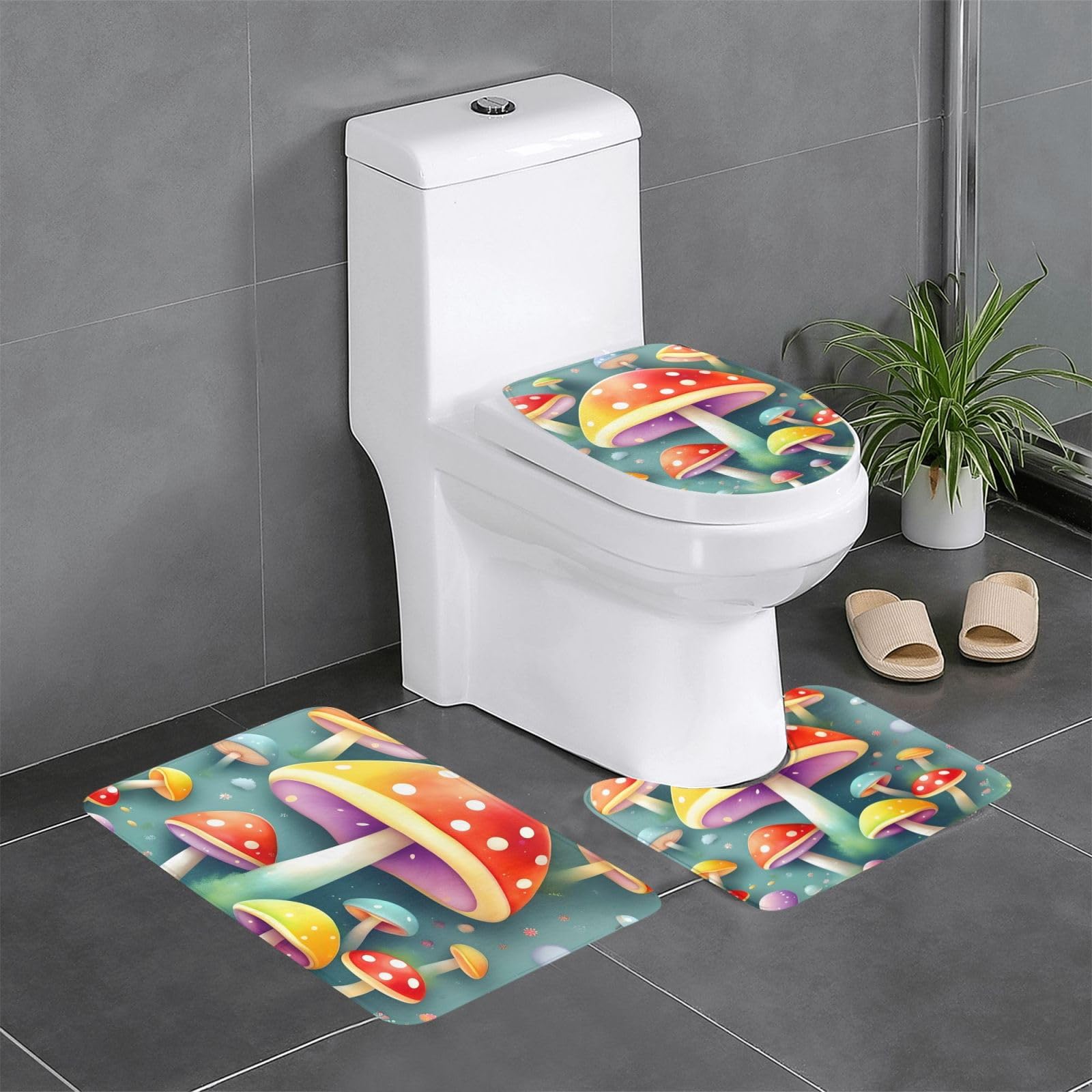 Tapis de salle de bain antidérapant lavable pour meuble-lavabo