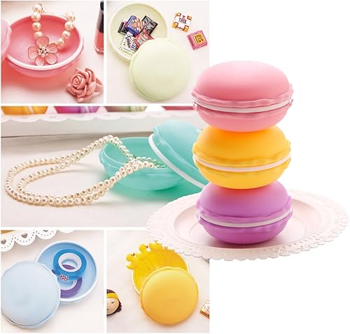 Miniatura 5 de Caja de macaron gigante, caja de joyería Coolrunner Macaron, bonita caja de pastillero de macarrón colorida, caja de almacenamiento de joyas de
