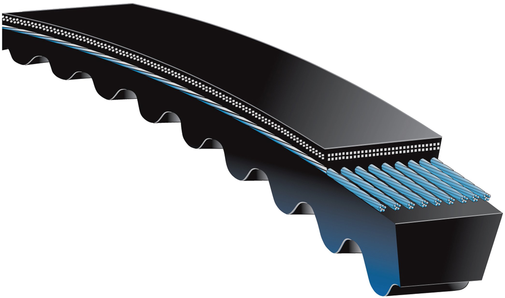 ACDelco Specialty 5VX1250 - Correa trapezoidal industrial con muescas