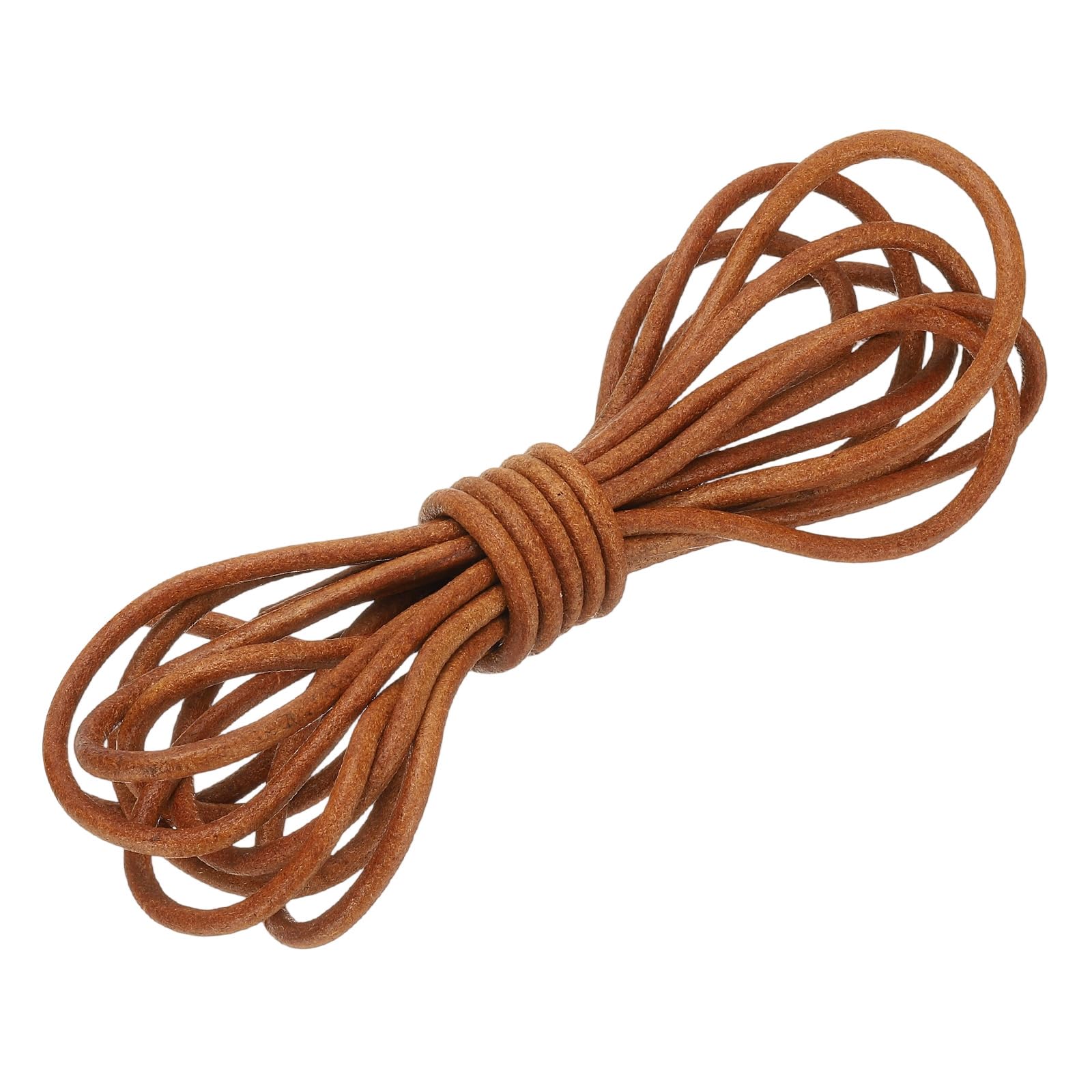 Corde ronde en cuir pleine fleur 6mm Quarkzman pour bijoux durables