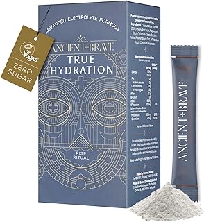 True Hydration - Electrolyte Powder 15 x 6g Sachets - Magnesium, Potassium, Chromium - Coconut Water Blend for Morning Replenishment, Post Workout Recovery - Vegan, Natural Flavor
