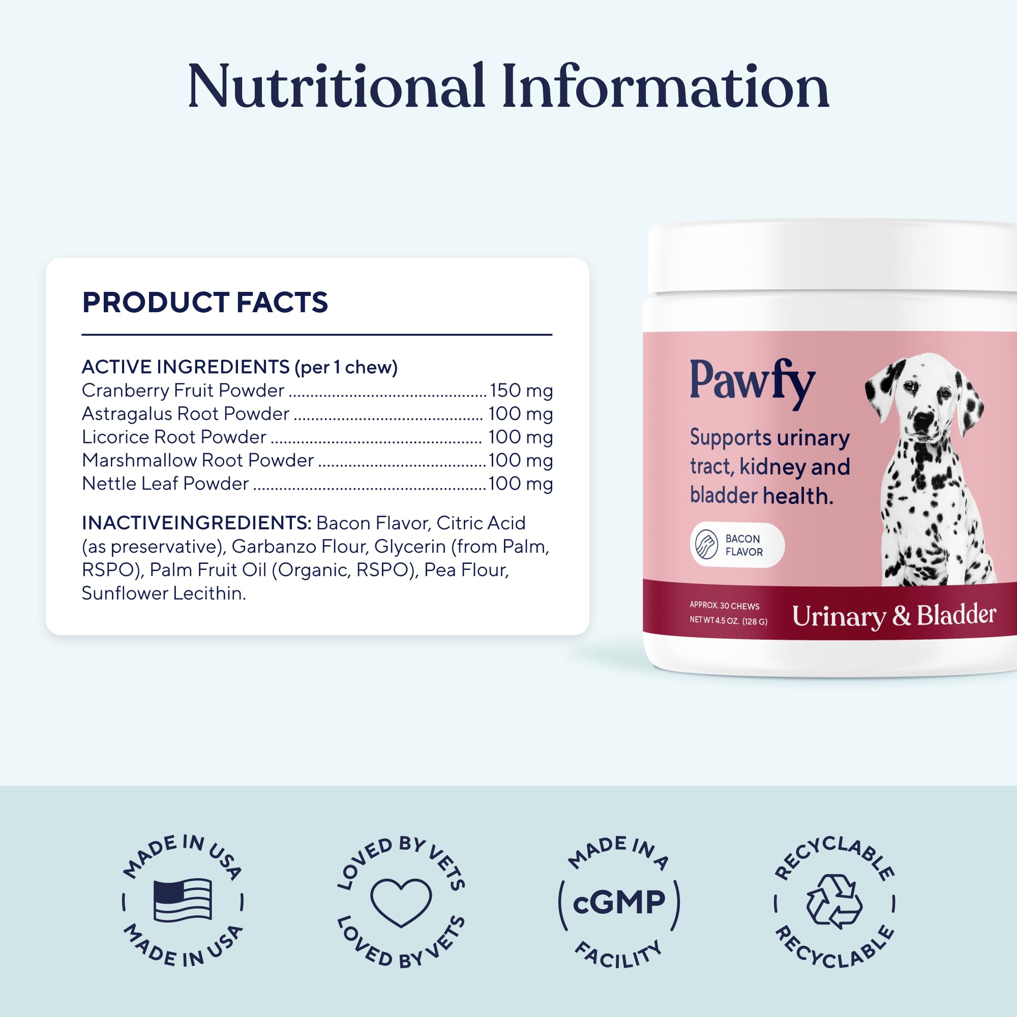 Pawfy Cranberry D-Mannose Dog Supplement - Urinary Tract & Bladder — Amazon image 4