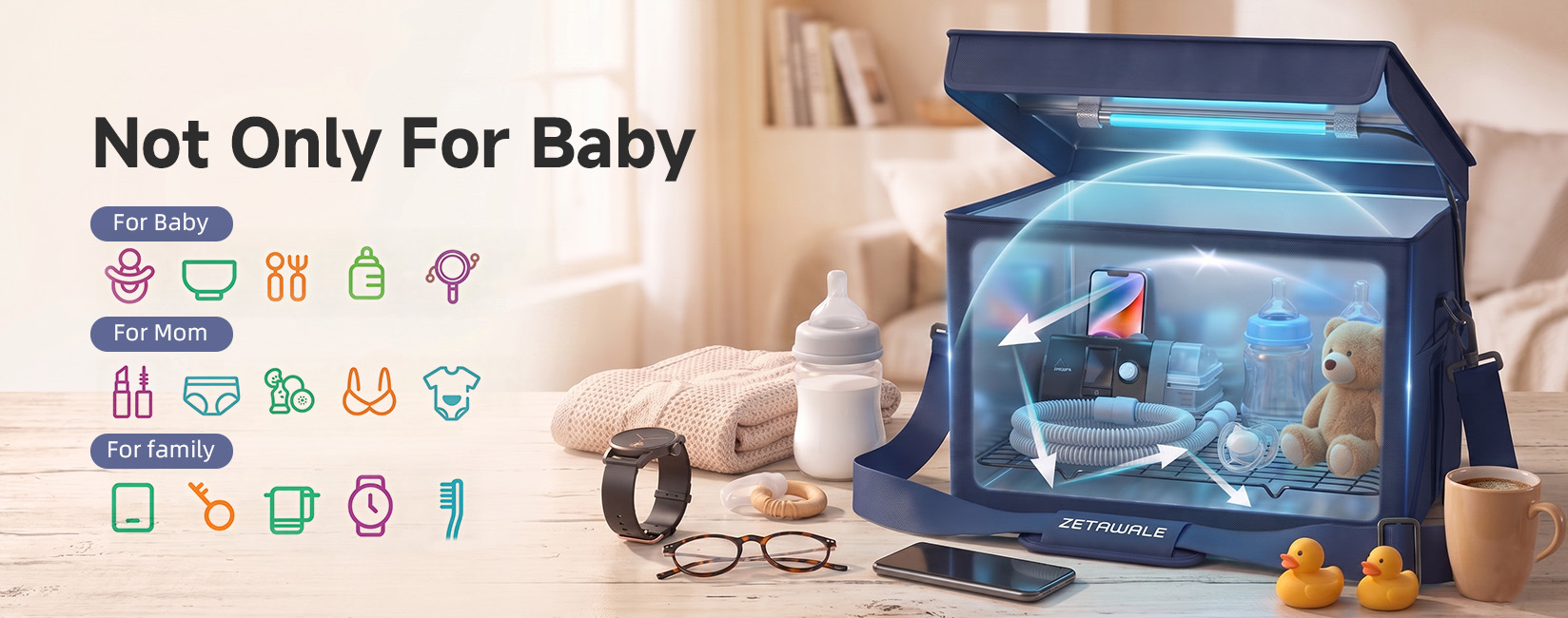 Amazon.com: ZETAWALE UV Light Sanitizer Box Foldable Large Cleaner