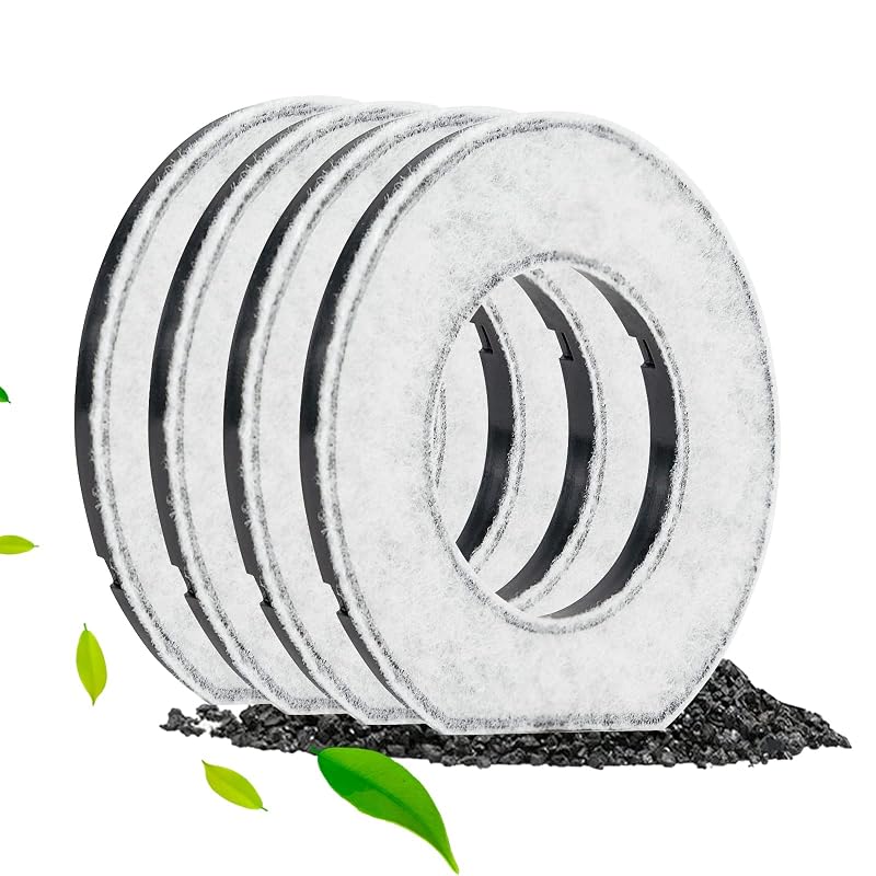 Filtros de Reposição para Bebedouro ELS PET 2 L Sem Respingos, Nylon, Pacote com 4