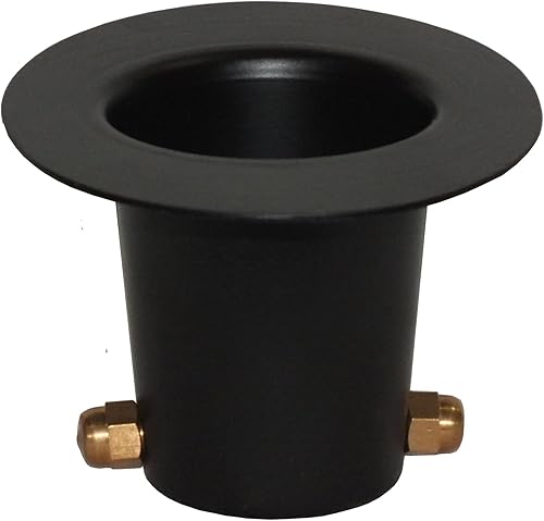 Miniatura 4 de Monarch Rain Chains 25034 Adaptador de canalón de cobre puro con perno de latón para instalación de cadena de lluvia, adaptador grande