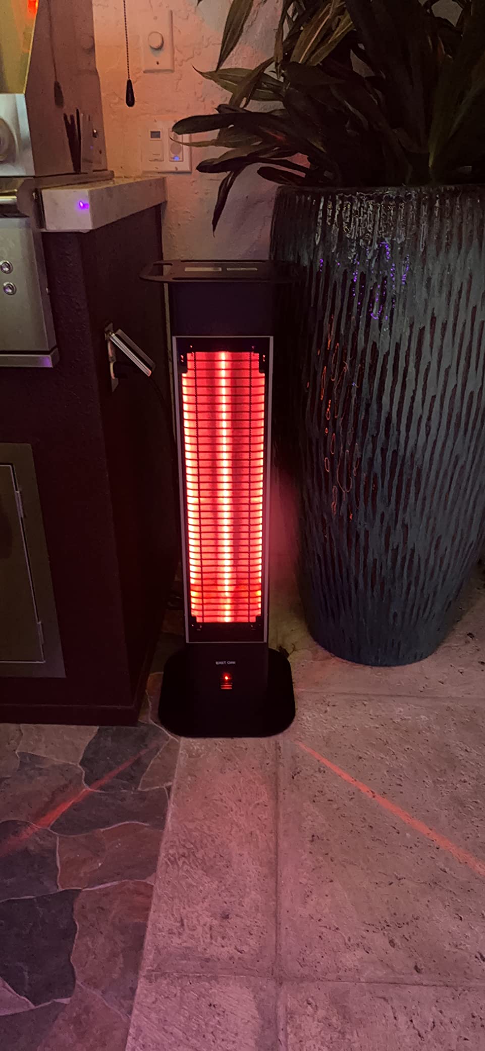 40/mo Finance EAST OAK Patio Heater, 1500W Infrared Electric Heater