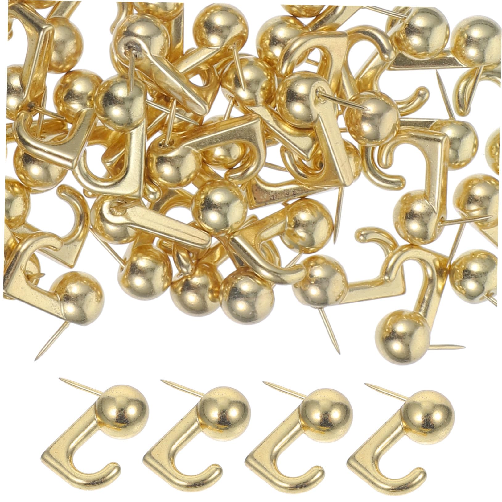 Ganci da Parete Perni in Lega di Zinco Oro 50 Pezzi