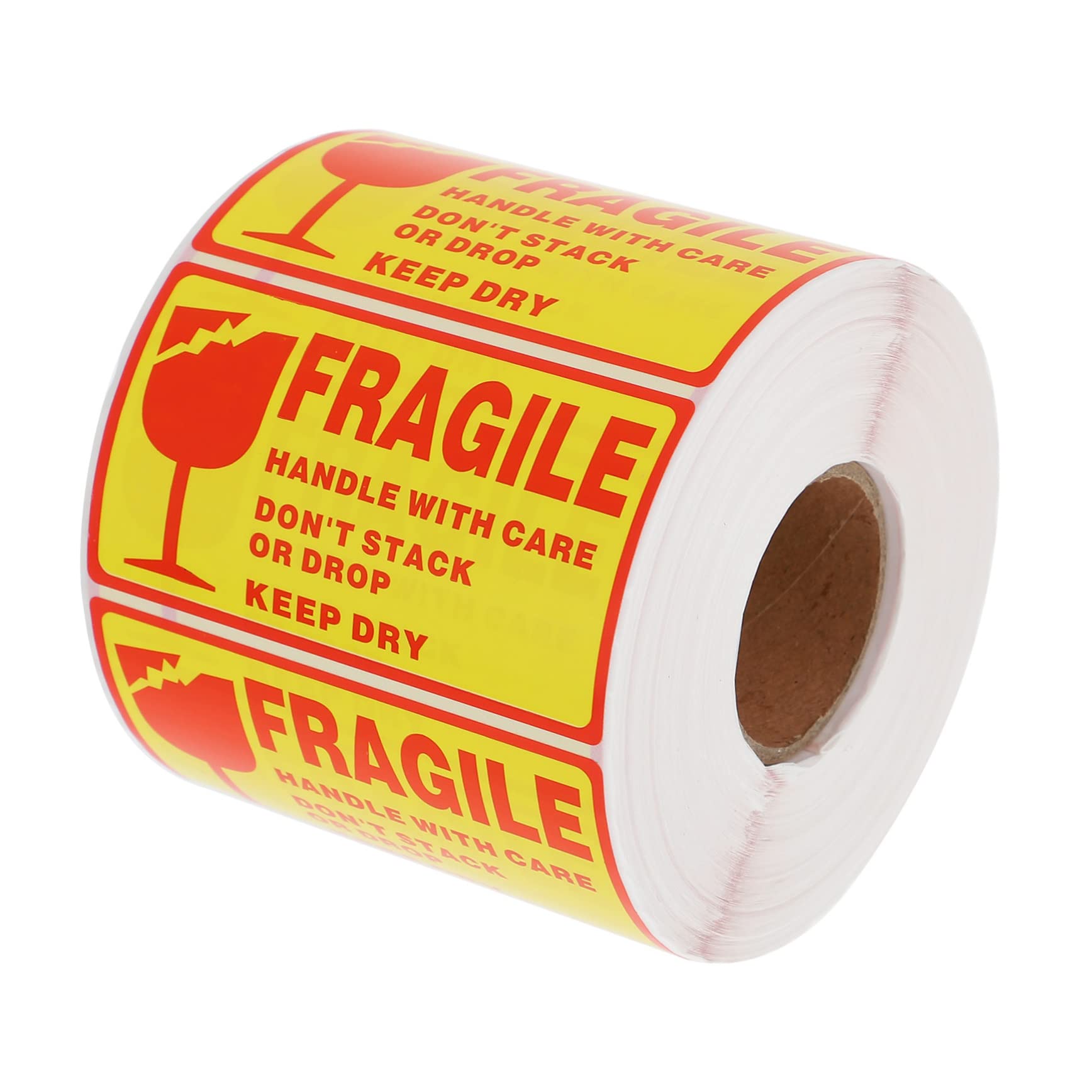 Artibetter Pegatinas De Advertencia De Frágil Etiquetas De Manipular Con Cuidado Calcomanías De Envío Para Embalaje Seguro Unidades Color Rojo y Amarillo
