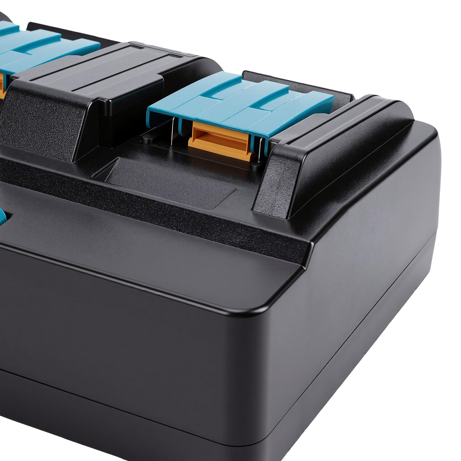 Stazione Caricabatteria Veloce a 4 Porte, 18 V | Dock di Ricarica per PC Resistente Agli Urti con Uscita 3A, Compatibile con Batterie Al Litio da BL1820 a BL1860, CE FCC RoHS