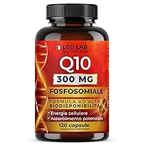 Coenzima Q10 Fosfosomiale 300mg ad Alto Dosaggio 120 Cps (4 Mesi di Scorta) – Altamente Biodisponibile – Integratore Q10 Made in Italy