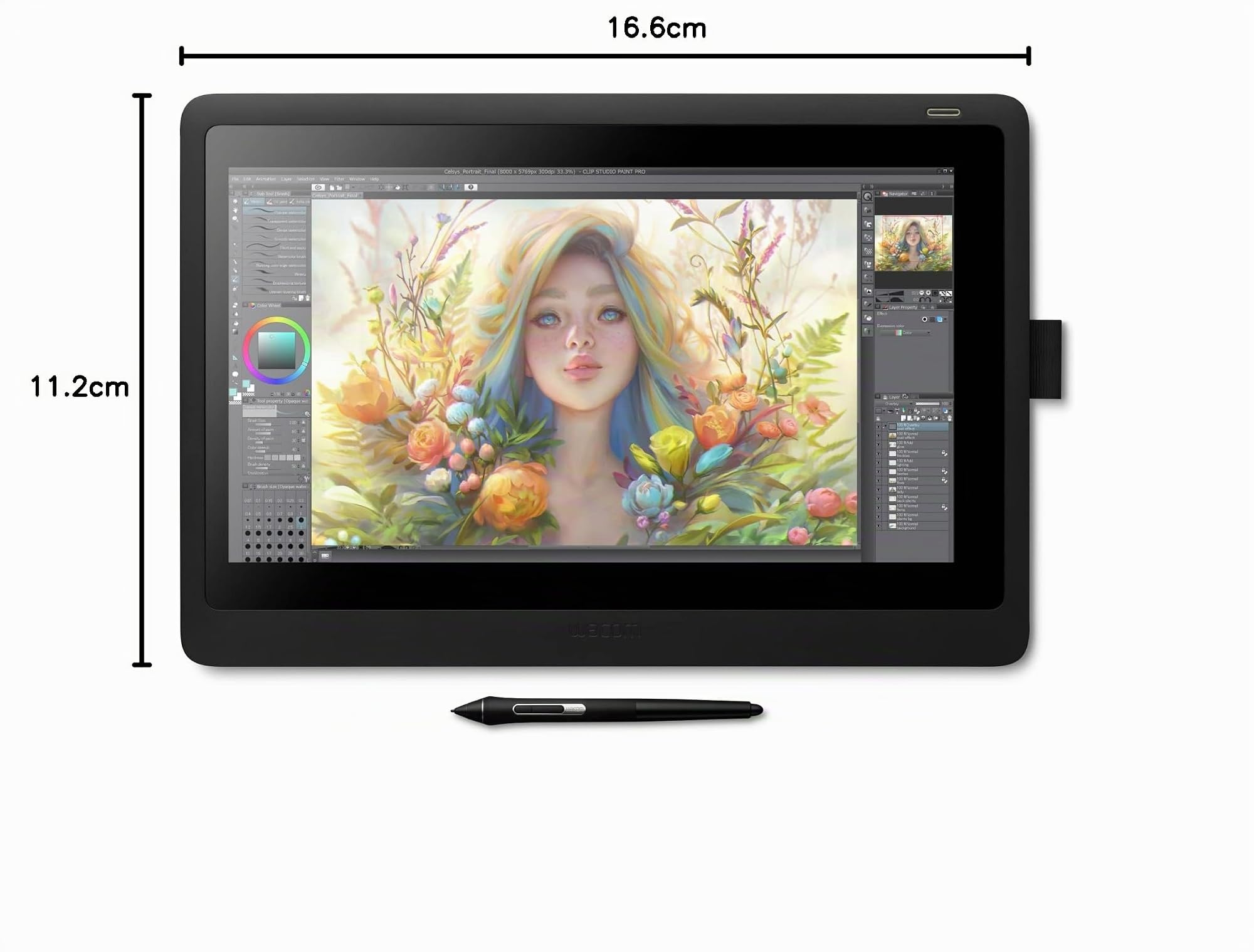 Display Interativo Wacom Cintiq 16 (Dtk1660K0A1), Wacom, Tablets