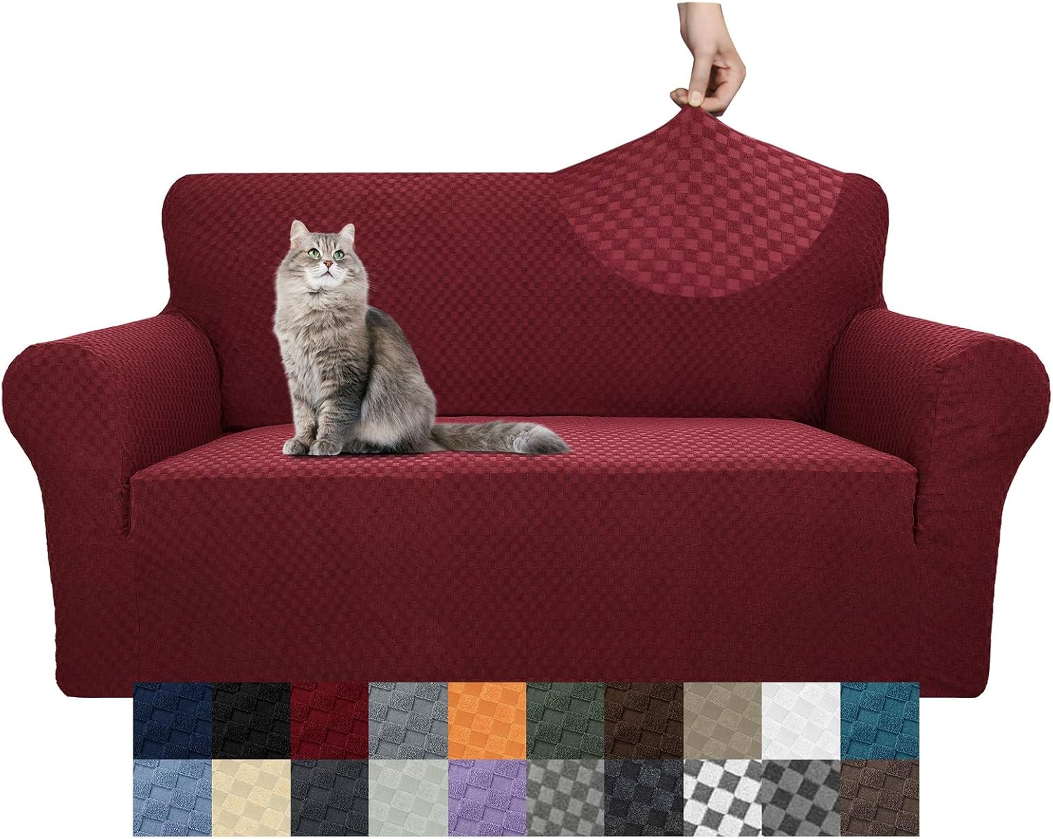 YEMYHOM Couch Cover Latest Jacquard Design High Stretch