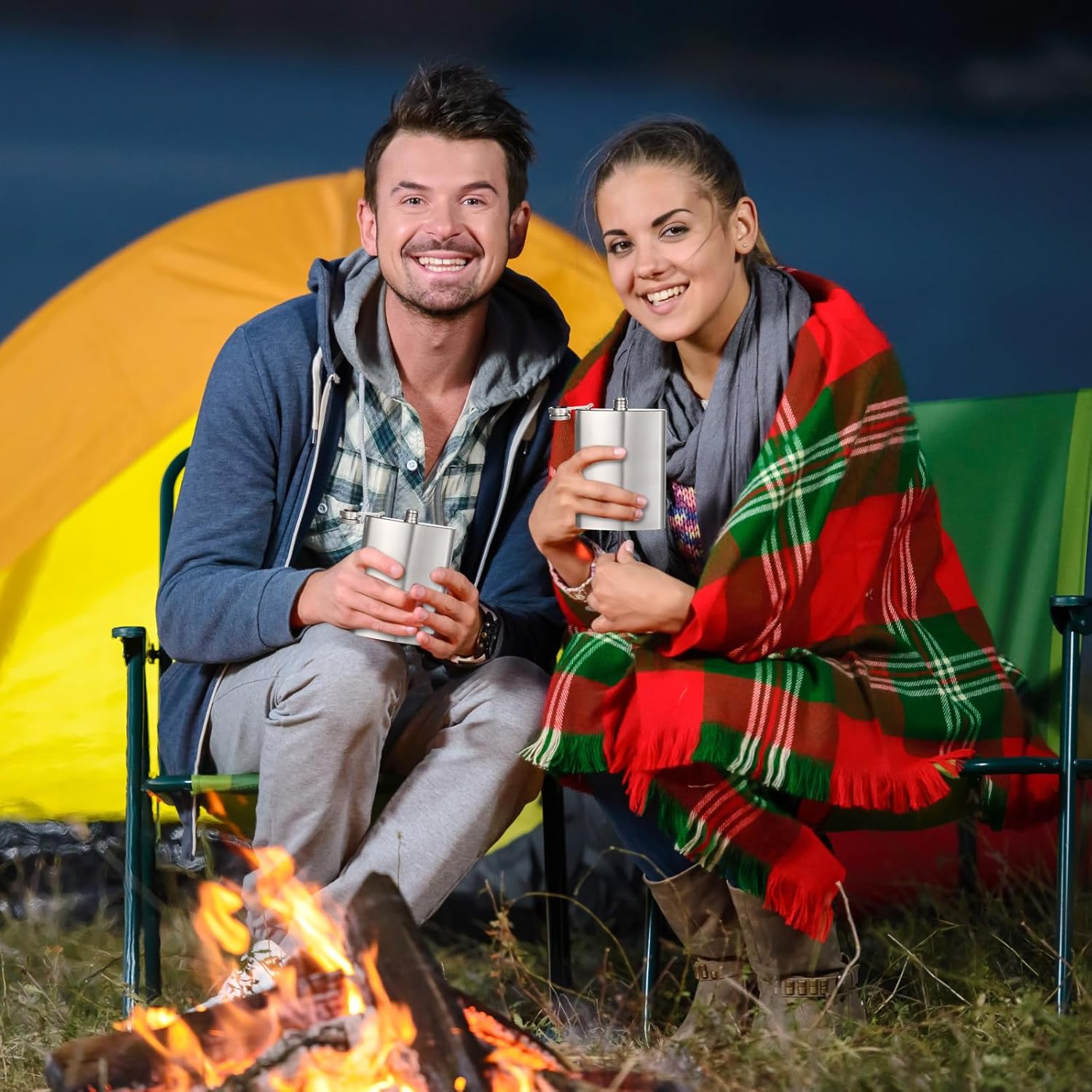 30 Pieces Hip Flasks Set Stainless Steel Liquor Flask with Funnel Metal Leak Proof Flask Pocket Whiskey Flasks for Men Women Bridesmaid Wedding Party Supplies (Silver, 8 oz) - Image 6