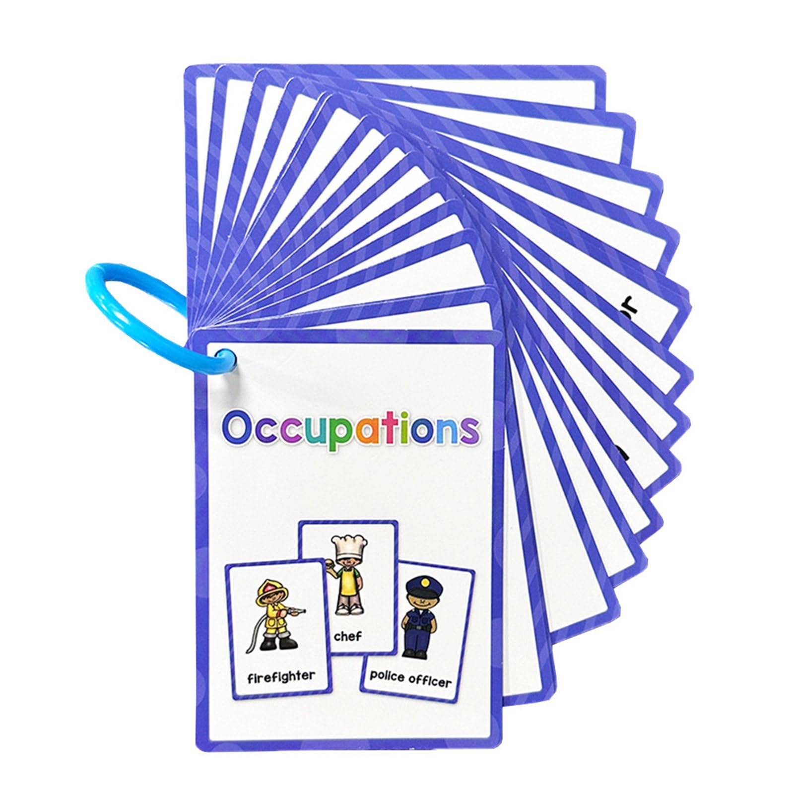 Bottone Educational Flashcards English Vocabulary Flashcards Kids Early Learning Word Card Vocabulary Teaching Aid for Teacher English Word Cards for Toddler