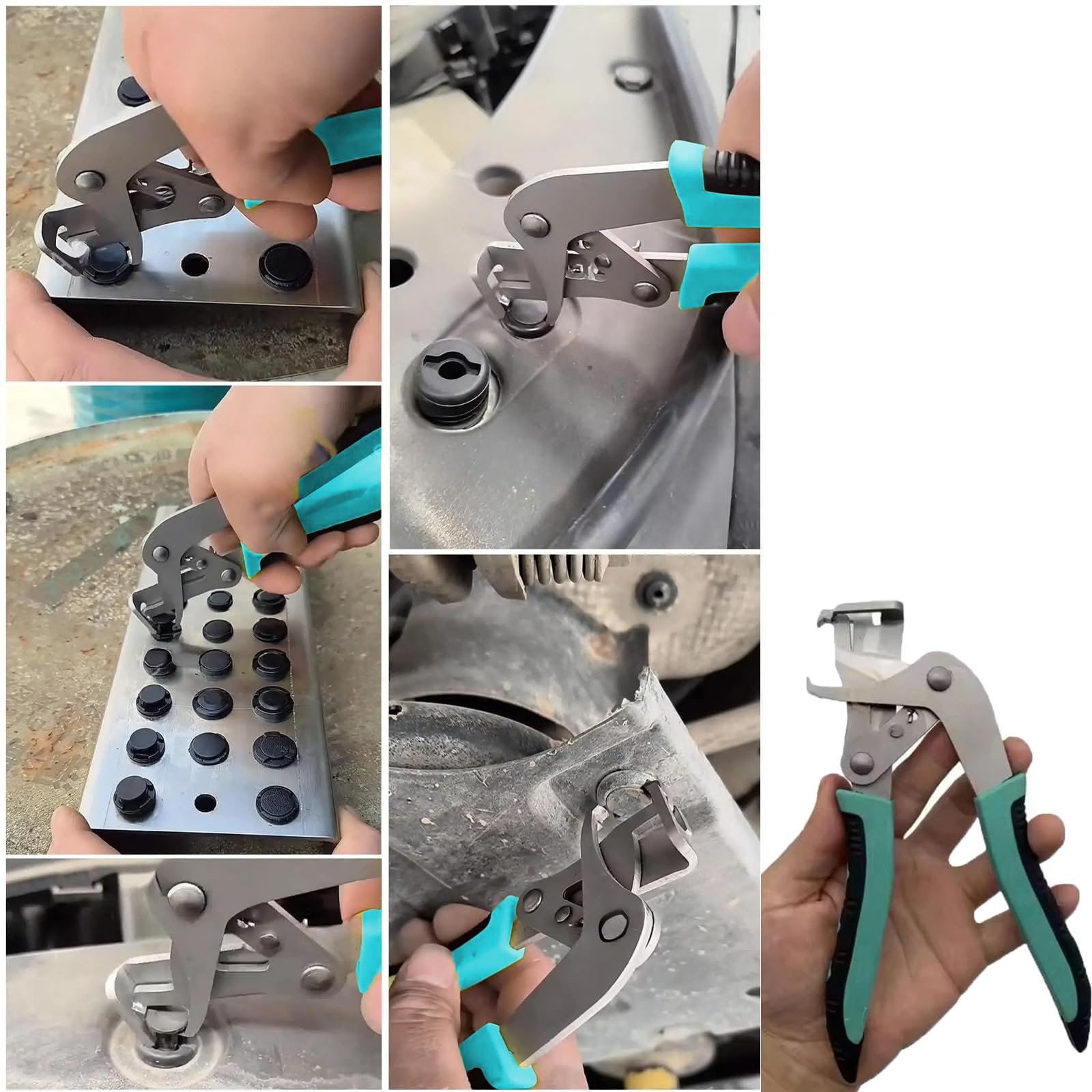 Pinze per clip per auto, strumenti di smontaggio, efficienti, multifunzionali, per auto, facili da rimuovere, elementi di fissaggio, clip, fibbie e rivetti, aprire i pannelli senza sforzo senza danni
