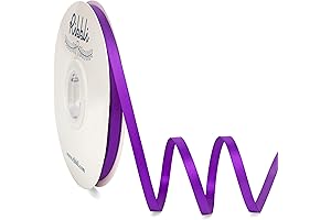 Ribbli Purple Satin Ribbon: Delicate and Durable Embellishment