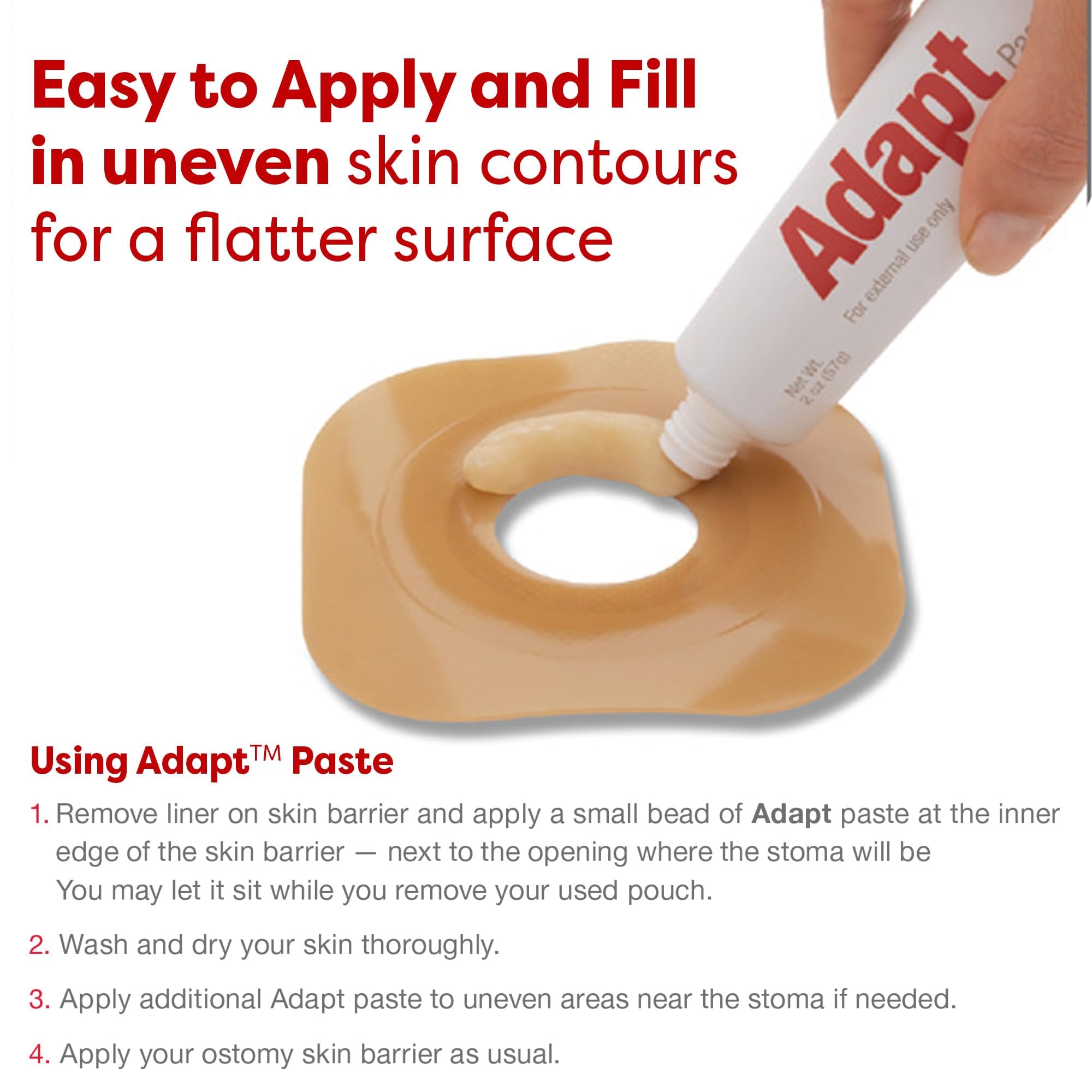 Hollister Adapt Skin Barrier Paste, caixa com 20 : Amazon.com.br