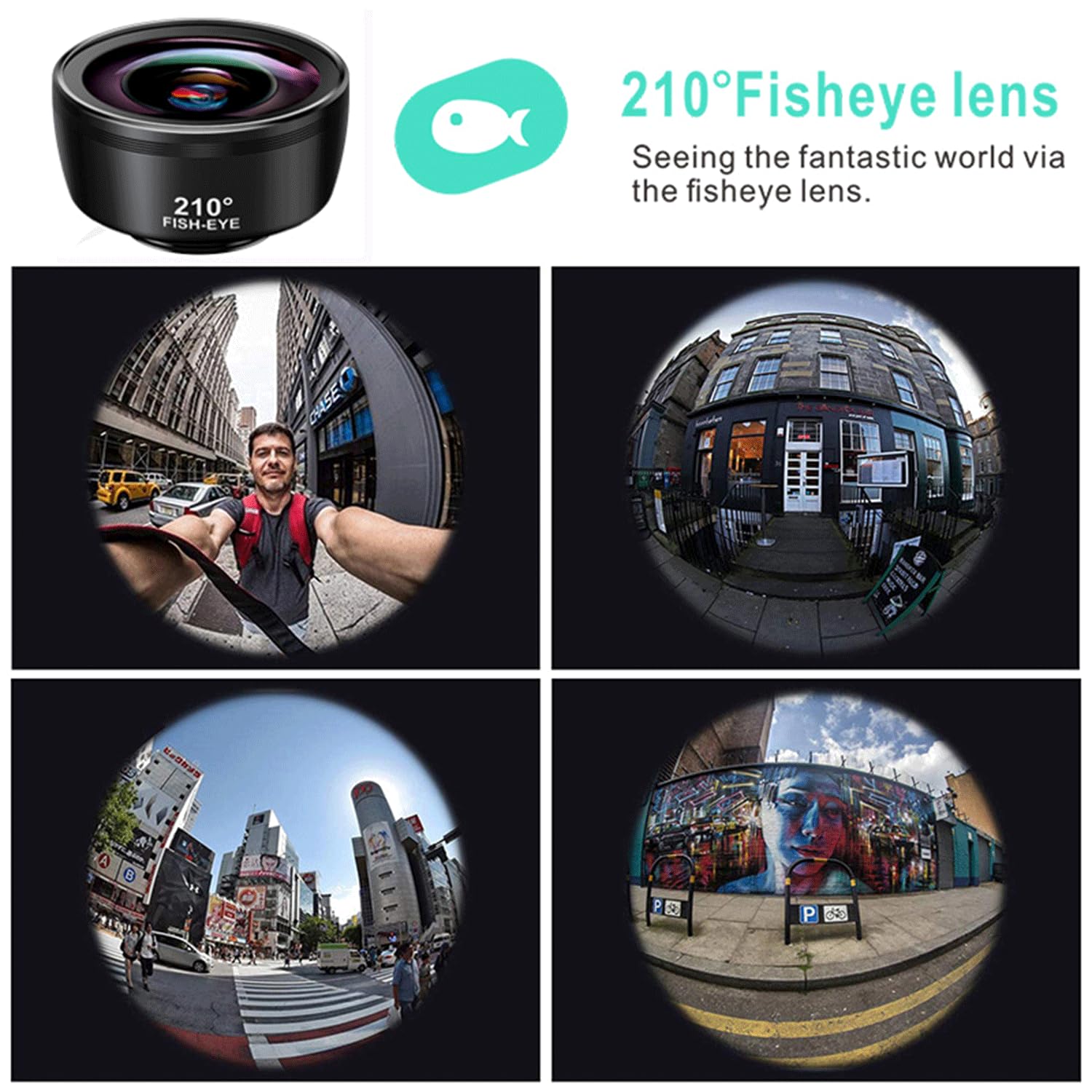 7 In 1 Handy Objektiv Set - Fisheye, Weitwinkel, Makro Für Smartphones