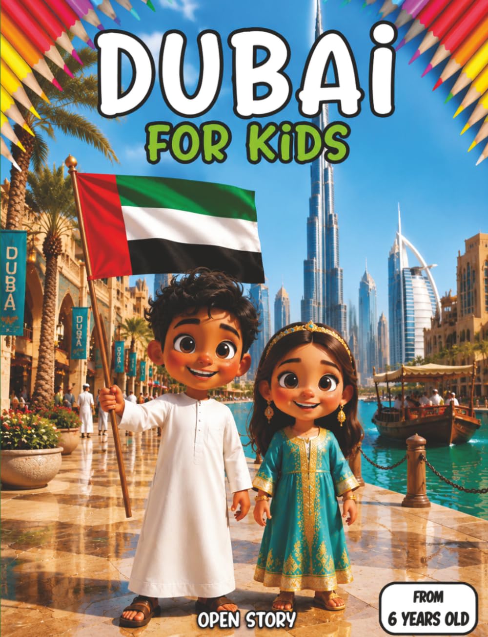 Dubai for Kids: Burj Khalifa, desert animals, souks, Emirati culture & coloring pages | Ages 6-12