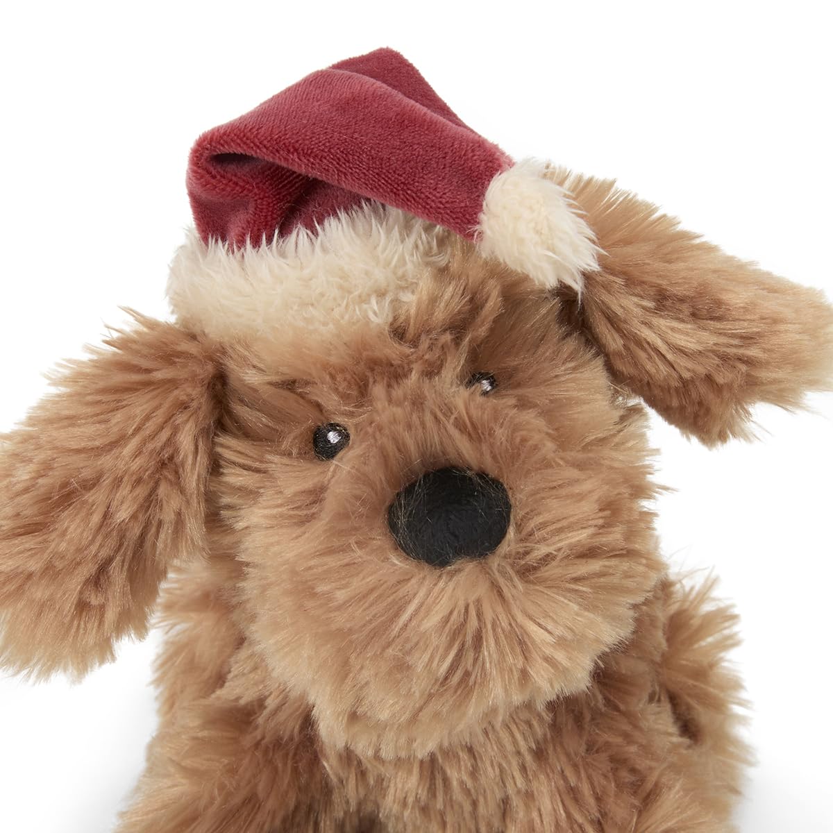Petface Stella the Scruffy Dog Plush Christmas Dog Toy with Built-In Squeaker (Pack of 1), Brown - Image 4