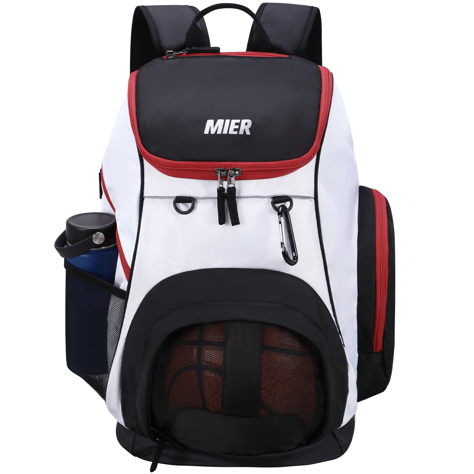 Basketball Rucksack Groe Sporttasche fr Herren Damen mit Laptopfach, Fuball, Volleyball, Fitnessstudio, Reisen, 40L
