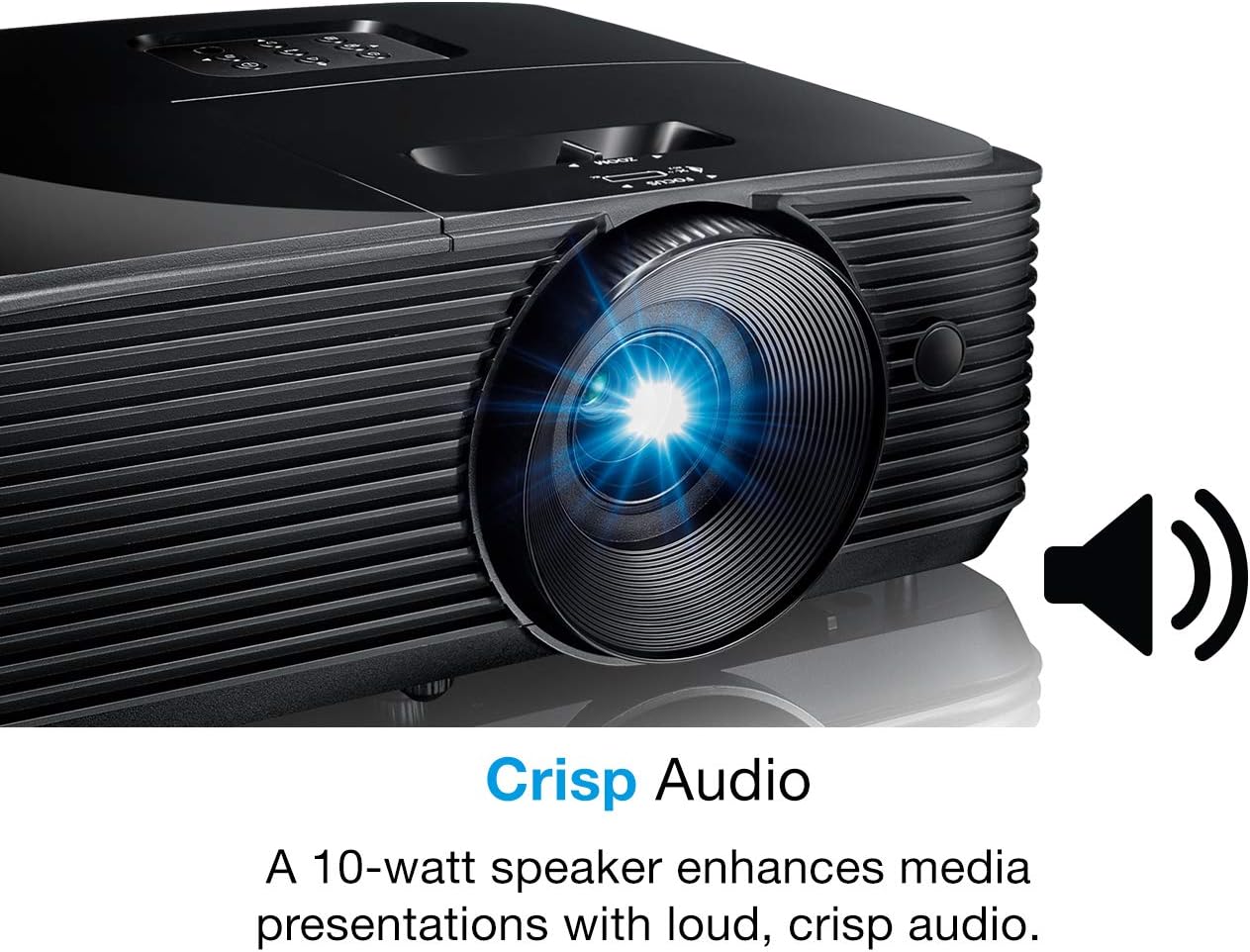 Optoma S336 SVGA Bright Professional Projector | Lights-On Viewing with 4000 Lumens | Latest DLP Technology | Business Presentations, Classrooms, or Home | 15,000 Hour lamp Life | Speaker Built in : Office Products