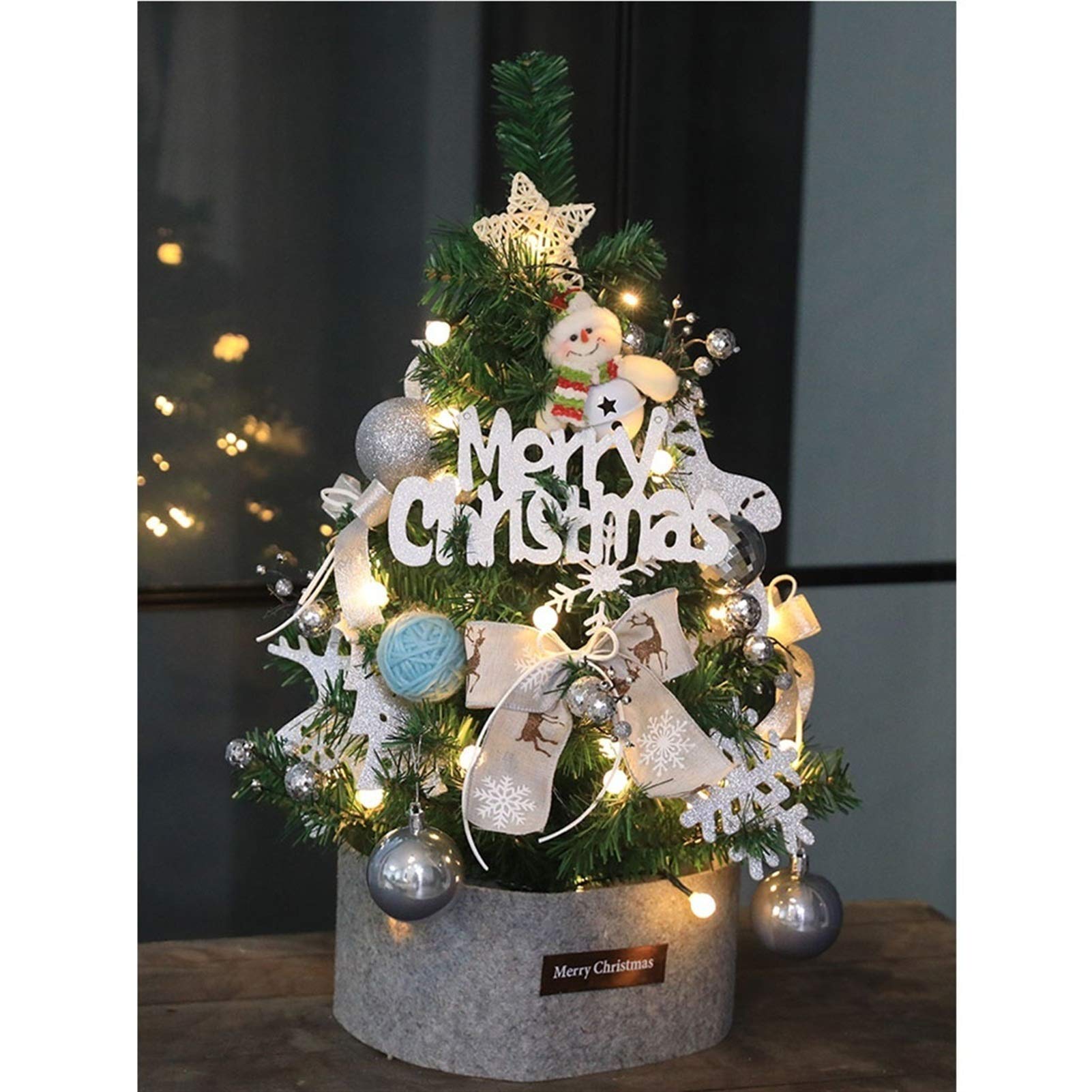 Amazon.co.jp: ミニクリスマスツリー、ホームクリスマスグリーンパイン