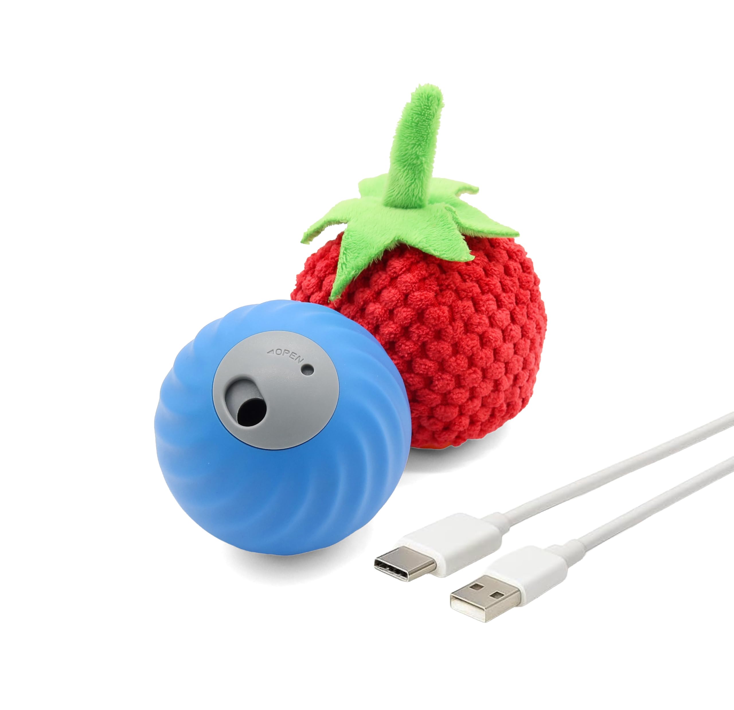 Petgravity Interactive Dog Toy - Automatic Moving Dog Treat Dispenser Ball - Rechargeable Canine Enrichment Toy For Boredom, Puzzle Play And Mental Stimulation - Durable Play (Tomato)
