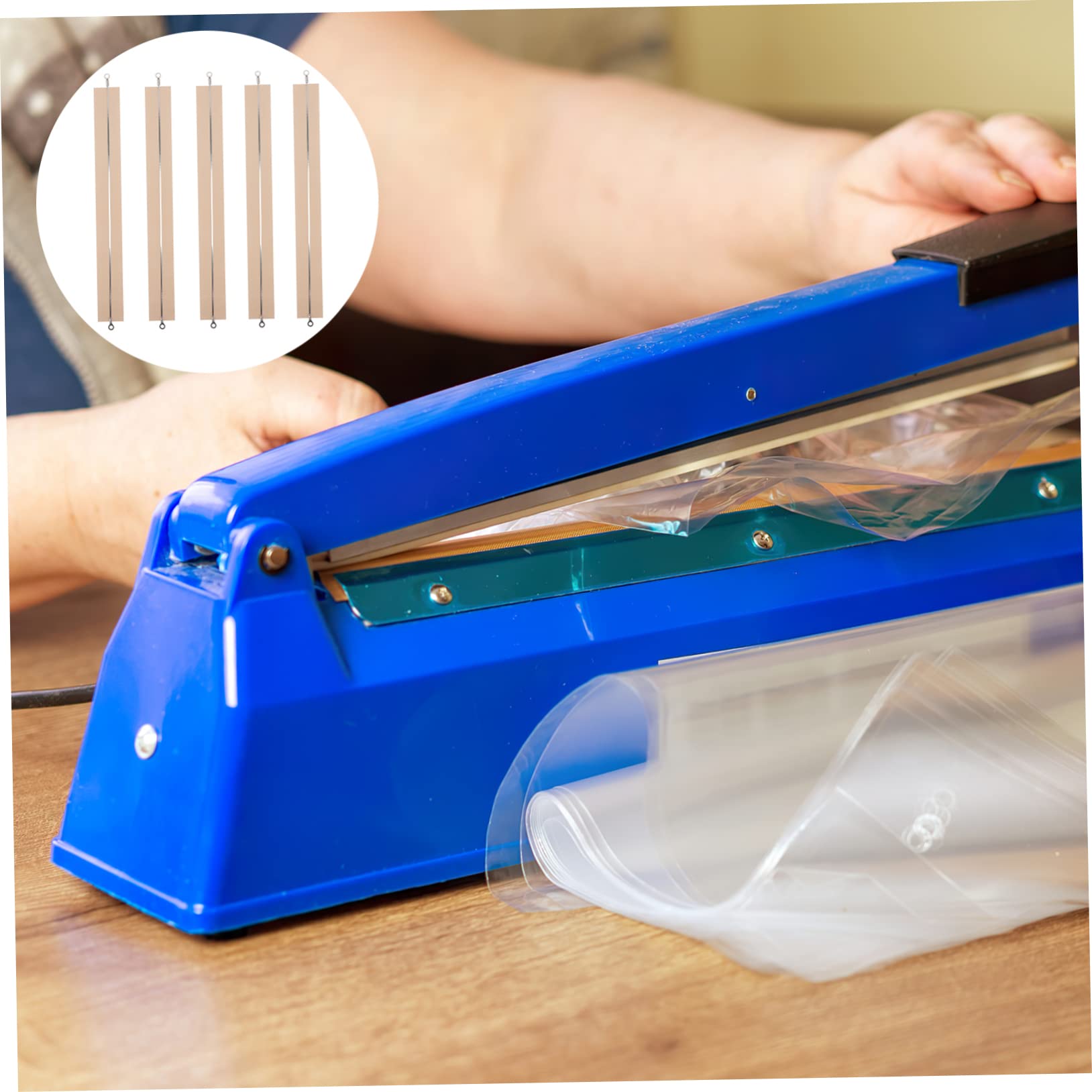 20piezas Tiras De Calefacción Para Selladora Manual De Para Máquina De Sellado Accesorios De Alta Para Empacar Bolsas Plásticas