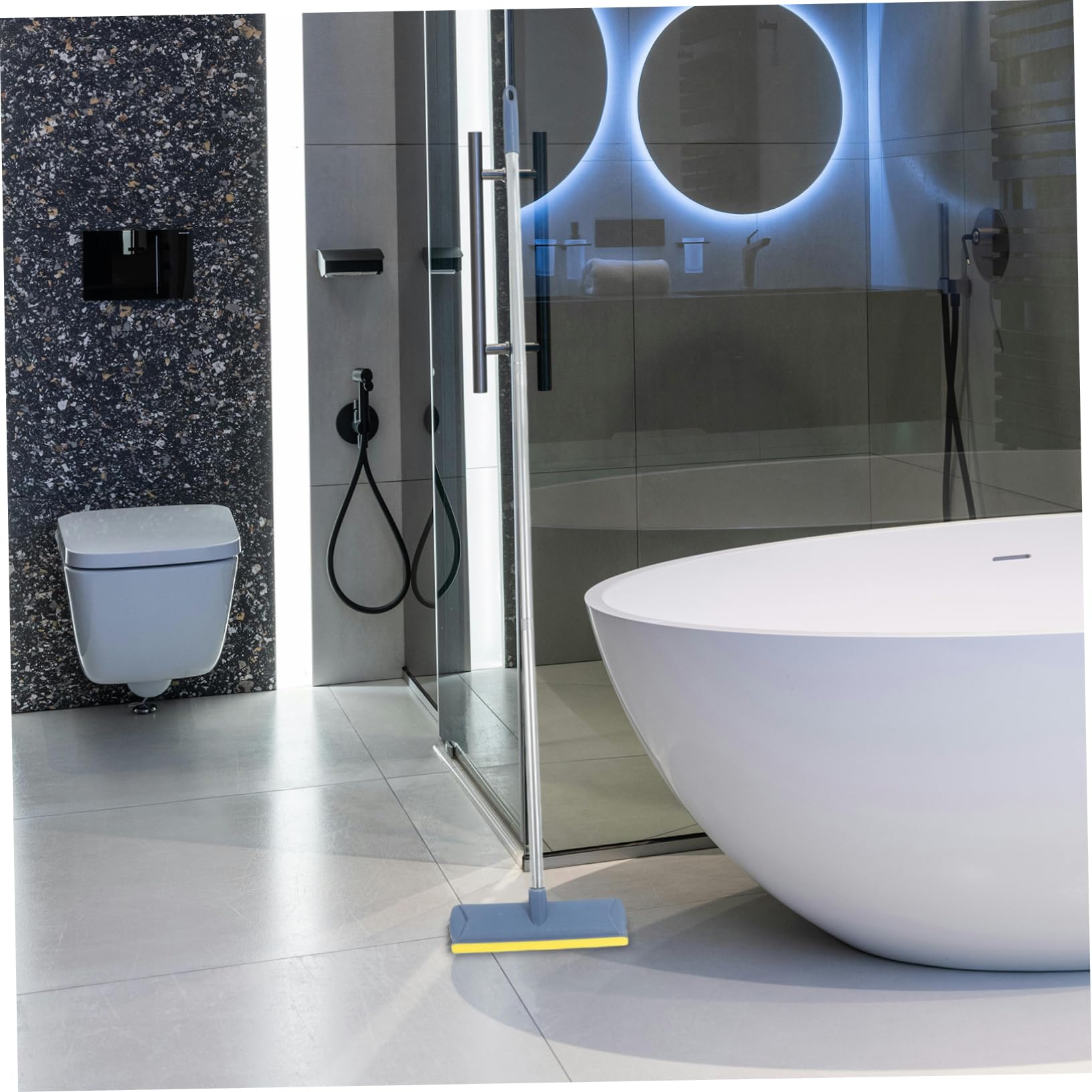 FUNOMOCYA Shower Hole Clean Broom Indoor Broom Cleaning Brush for Household Use Soft Bristle Brush Long Handle