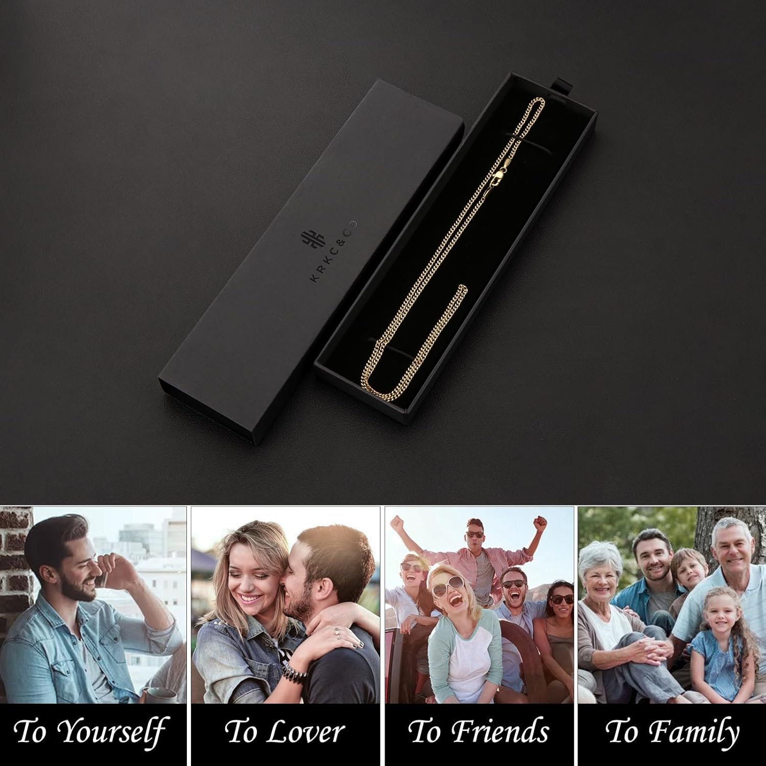 KRKC&CO Real 14K Gold Filled Chain, Flat Diamond-Cut Miami Cuban Link Curb Chain Necklace for Men Women, Hip-Hop & Cool Style Anti-Allergies Chain, 3/4/5mm, 18/20/22/24Inch - Image 6