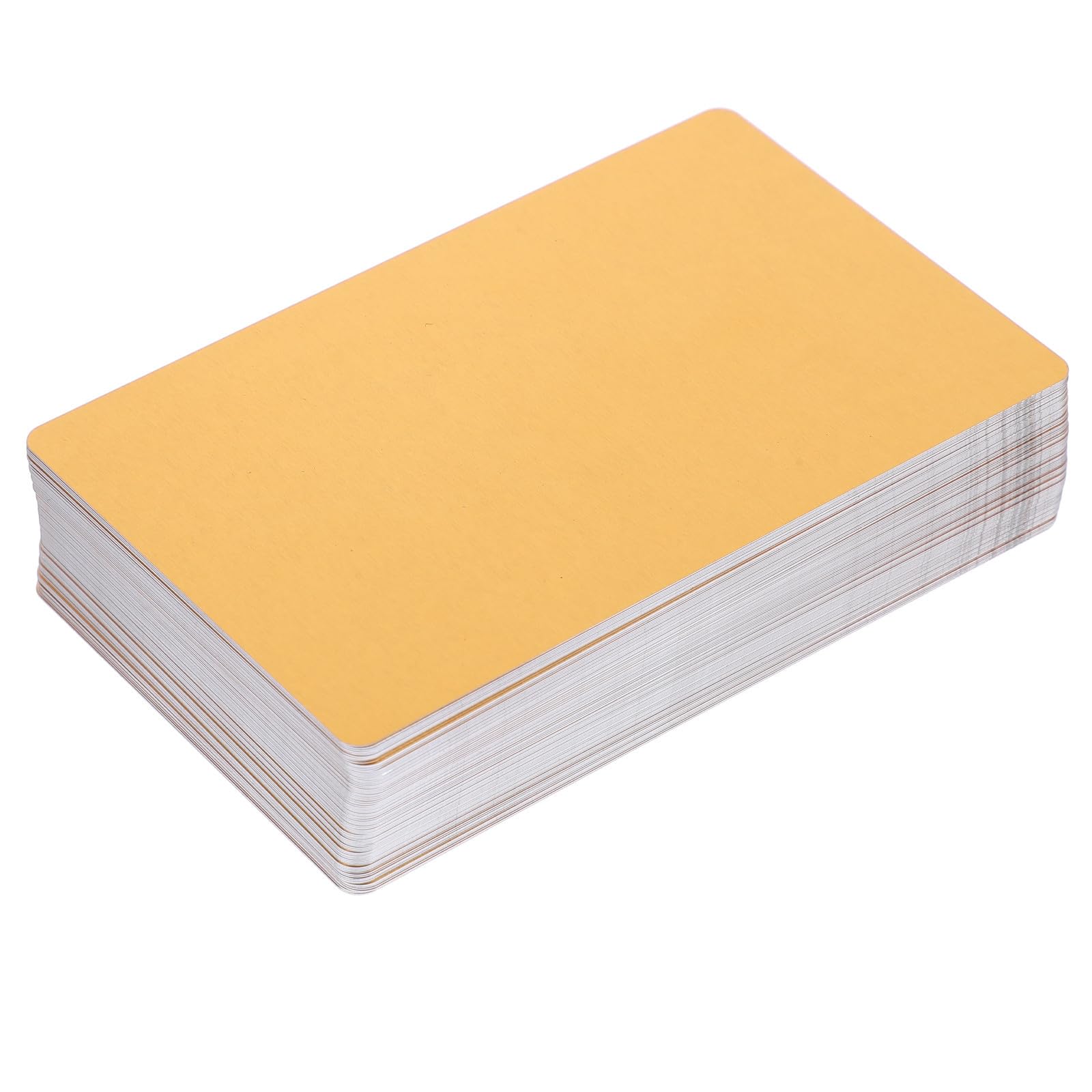 Tarjetas metálicas doradas Toddmomy con diseño simple y elegante de aleación de metal 8