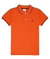 Cloth Theory Cotton Kid's Solid Regular Polo T-Shirt (CTBSP_21_Orange 1 7-8 Years)