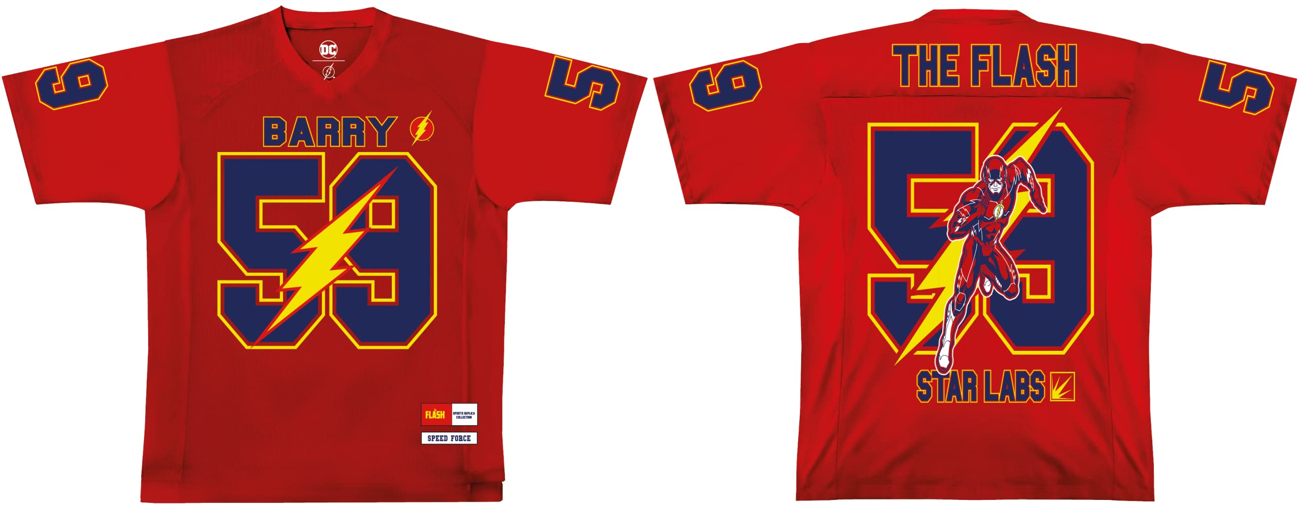 DC Comics Men's T-Shirt, Red, XXL