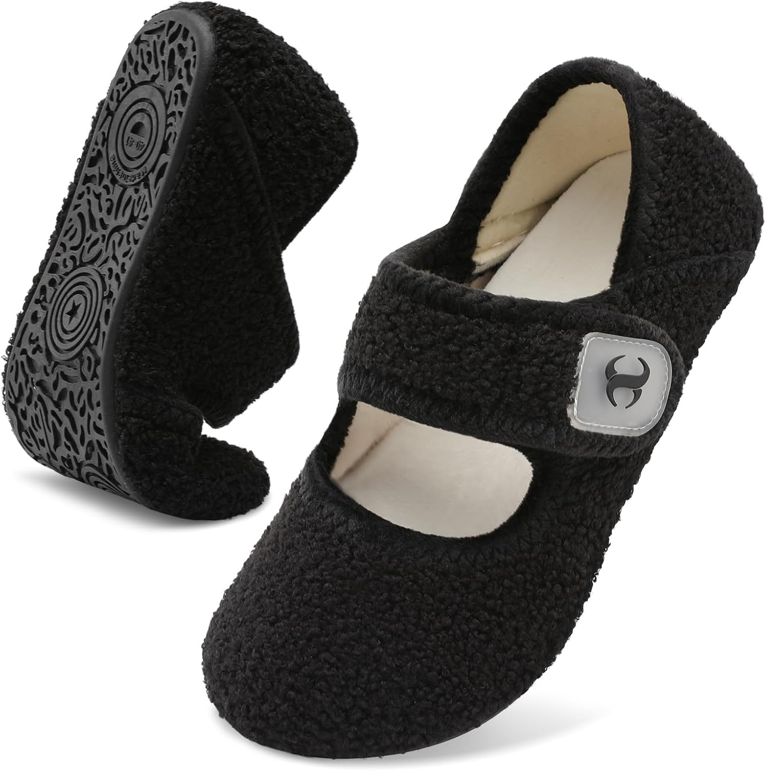 Comfy House Slippers for Women & Men - Wide Diabetic Sock Slippers, Soft & Cozy Barefoot House Shoes