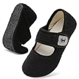 Comfy House Slippers for Women & Men - Wide Diabetic Sock Slippers, Soft & Cozy Barefoot House Shoes